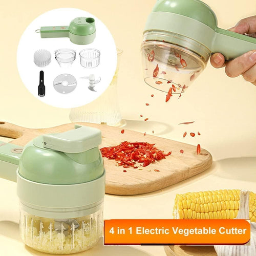 4 in 1 Portable Electric Vegetable Cutter Set sakseg-d3
